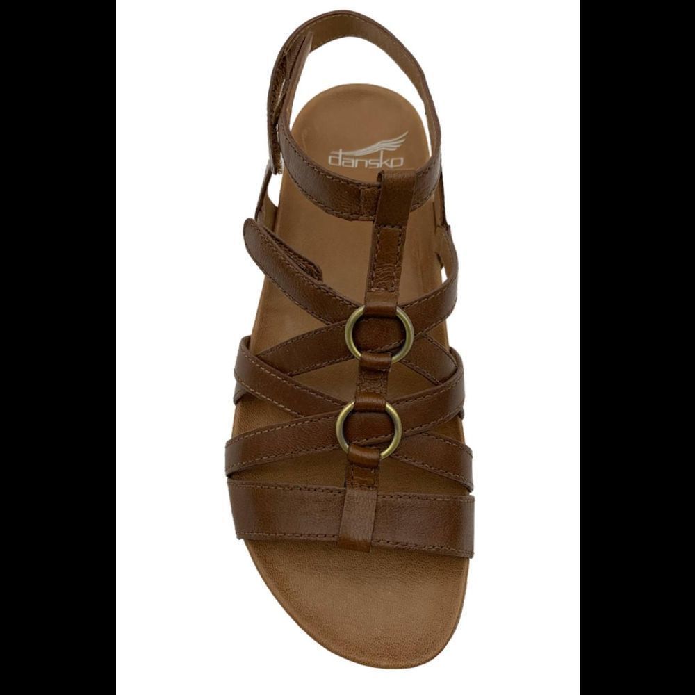 Dansko Brown Leather Strappy Gladiator Sandals - Picture 3 of 3